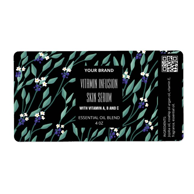 Utforma dina egna dropper Flaska-etiketter Fraktsedel (Framsidan)