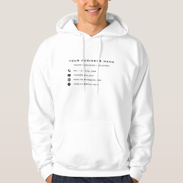 Utforma ditt eget affärshusexempel hoodie (Framsida)