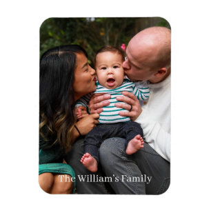 Utforma ditt eget familjefoto magnet