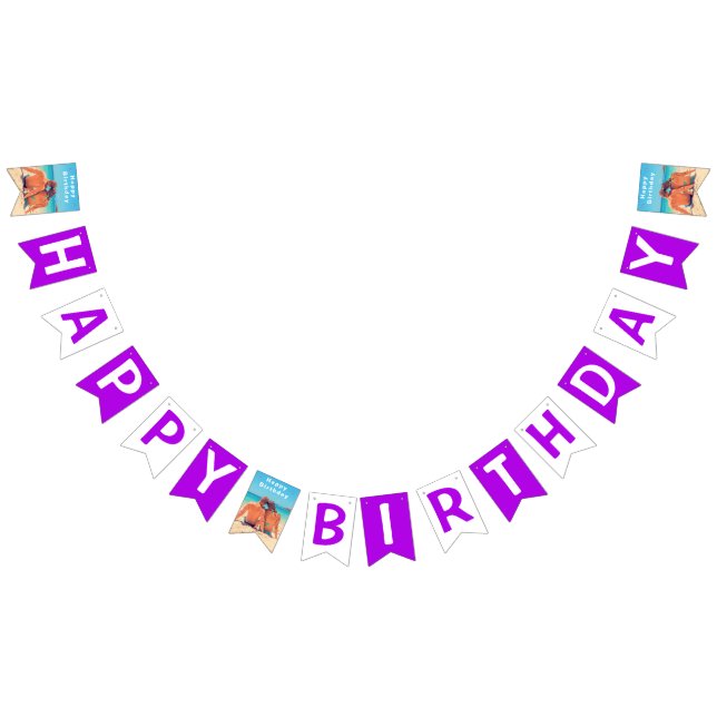 Utforma ditt eget foto Birthday Flaggor-exempel Vimplar (Alla)