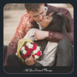 Utforma ditt eget foto fyrkantigt klistermärke<br><div class="desc">Anpassa fotografiet. Du kan göra den här anpassningsbarna till specialtillfällen som bröllop,  födelsedagar,  jul,  Helgdagar,  minnesmärken,  Studenten,  nyliberaler och mycket annat. Det kan också ges som en gåva till din bästa vän,  nära vän,  familj och släktingar.</div>