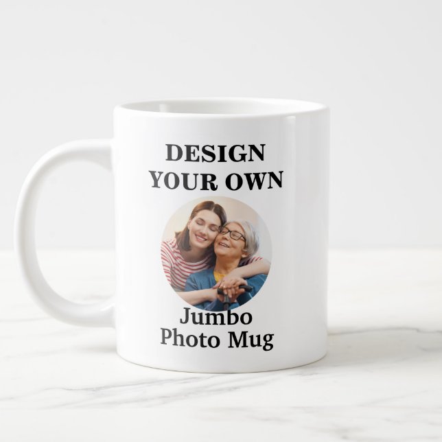 Utforma ditt eget foto jumbo mugg (Vänster)