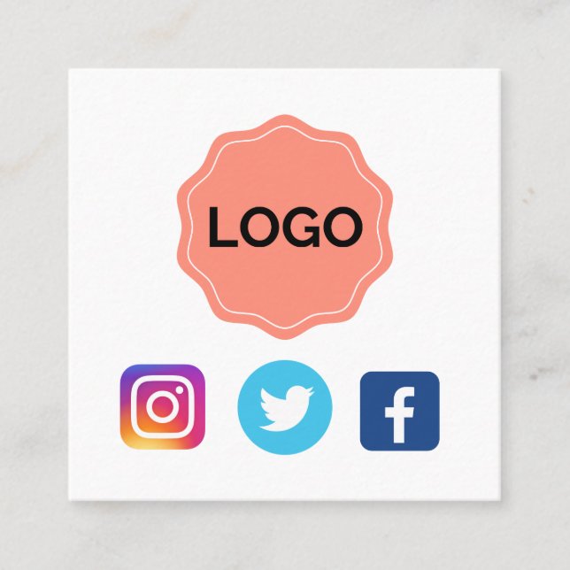 Utforma ditt eget fyrkantigt visitkort (Framsida)