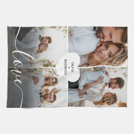 Utforma ditt eget Kärlek-fotografi Kökshandduk