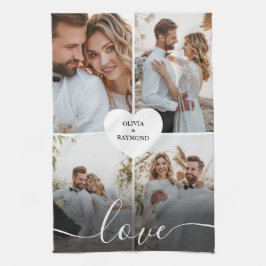 Utforma ditt eget Kärlek-fotografi Kökshandduk