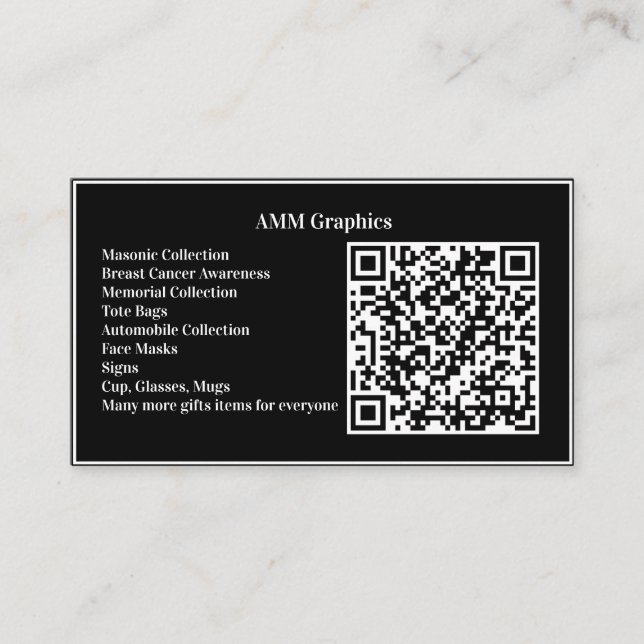 Utforma ditt eget QR-Affärskort Visitkort (Framsida)
