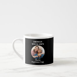 Utforma ditt eget svarta foto espressomugg