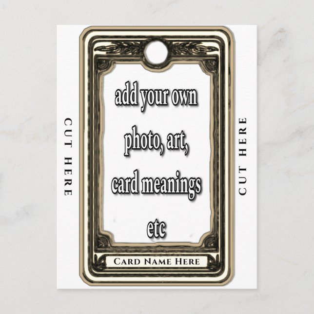 Utforma ditt eget Tarot Card Vykort (Framsida)