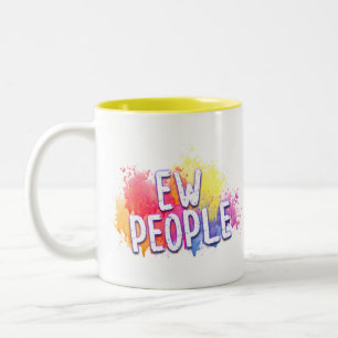 Utforma ditt eget:-) Två ton kaffe mugg