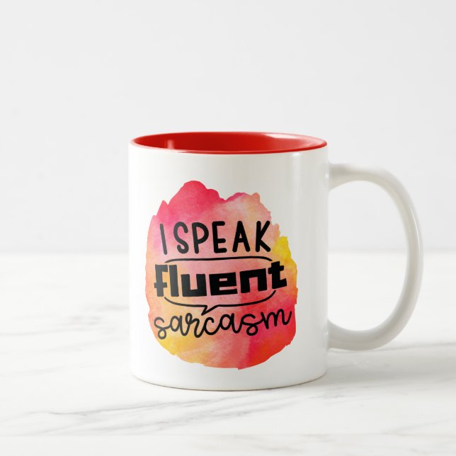 Utforma ditt eget:-) Två ton kaffe mugg (Höger)