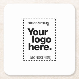 Utforma ditt eget underlägg papper kvadrat