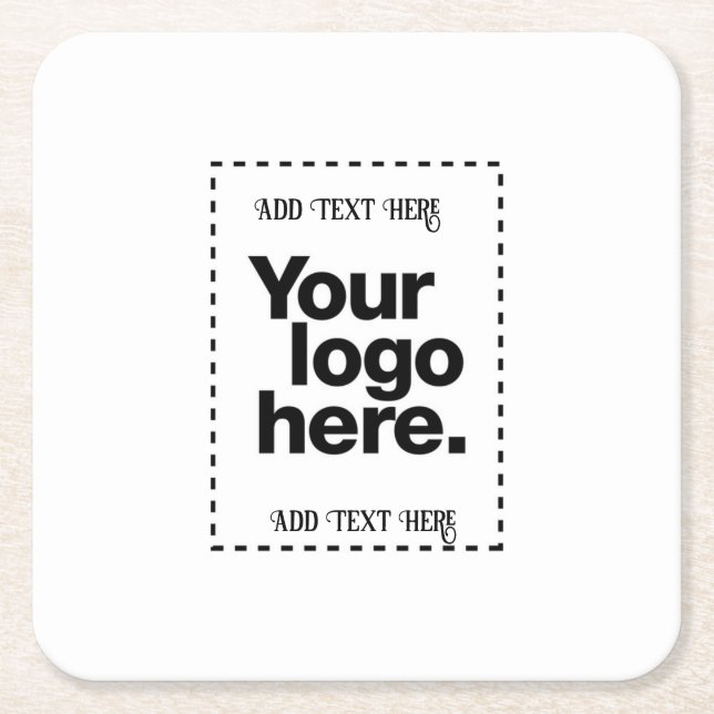 Utforma ditt eget underlägg papper kvadrat (Framsidan)