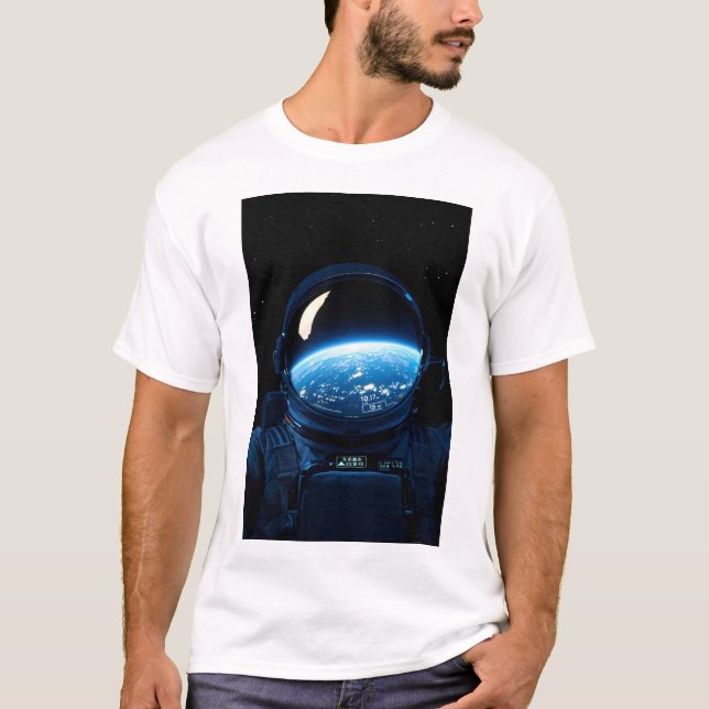 Utforma en astronaut i Katsuhiro Otomo stil, flygb T Shirt (Framsida)