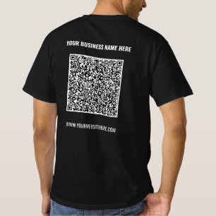 Utforma en egen QR-kod för affärs-T-Shirt-mall T Shirt