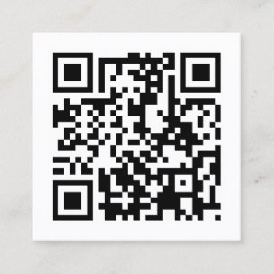 utforma en egen QR-kod Fyrkantigt Visitkort