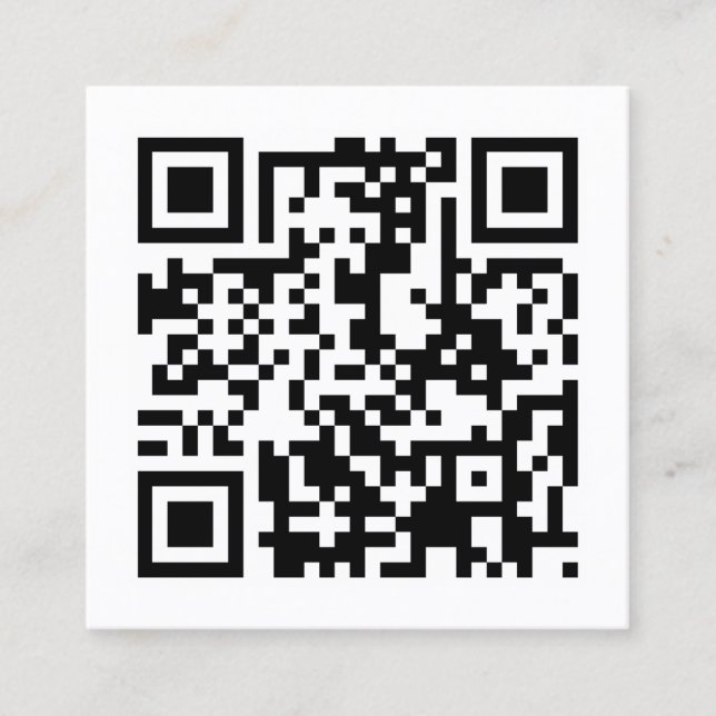 utforma en egen QR-kod Fyrkantigt Visitkort (Framsida)