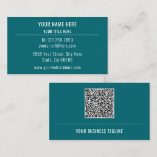 Utforma en egen QR-kod-visitkortsmall Visitkort