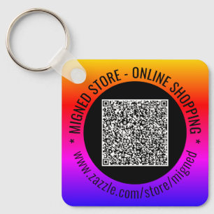Utforma en egen QR-kodnyckelkedja med Anpassningsb Nyckelring