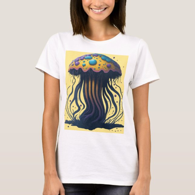 Utforma en eterisk t-shirt som fångar upp nålen oc (Framsida)