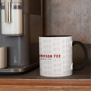 Utforma en monogrammed, Namn Initialer, speciell Mugg