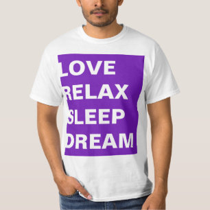 Utforma en rektangel lila PHILOSOPHY OF LIFE Tee