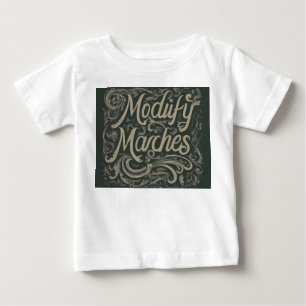 Utforma en t-shirt med sloganen "Modify Marches".