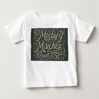 Utforma en t-shirt med sloganen "Modify Marches".