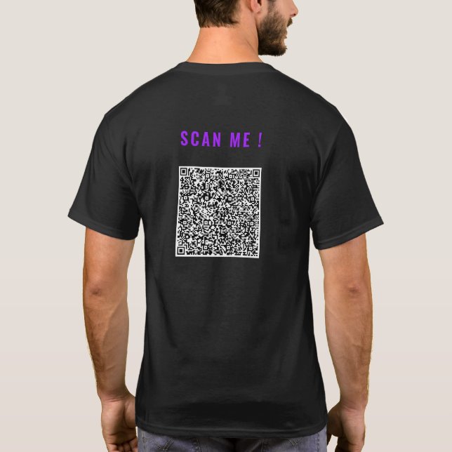 Utforma ett eget exempel på QR-kod T-Shirt (Baksida)