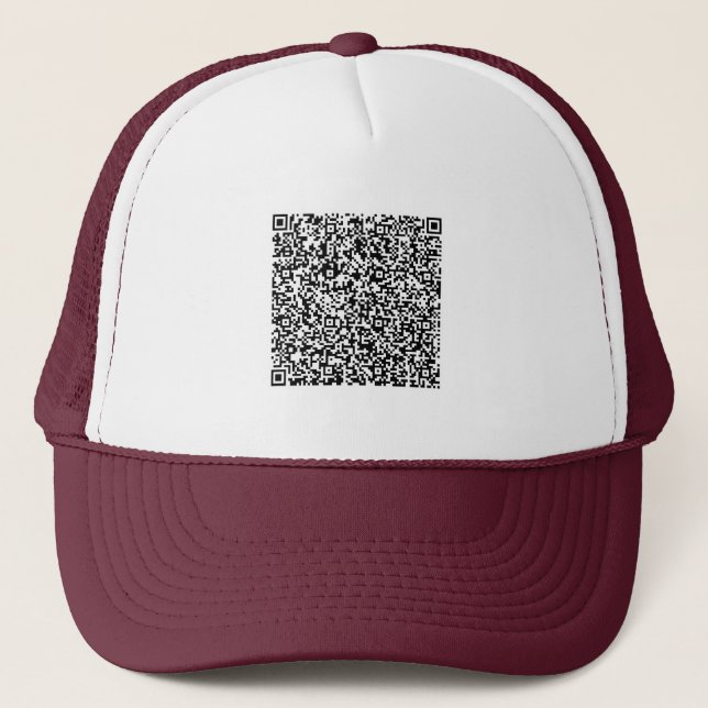 Utforma ett eget exempel på QR-Truckerkeps Keps (Framsida)