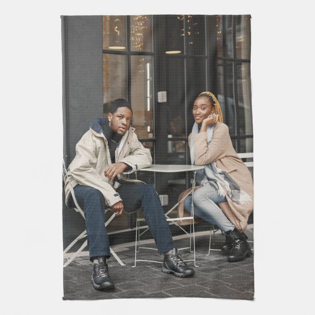 Utforma ett eget foto kökshandduk (Vertikal)