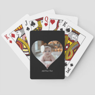 Utforma ett eget Hjärtformade foto Casinokort