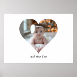 Utforma ett eget Hjärtformade foto Poster