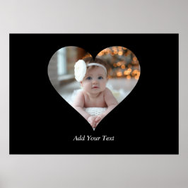 Utforma ett eget Hjärtformade foto Poster