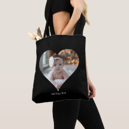 Utforma ett eget Hjärtformade foto Tygkasse