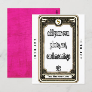 Utforma ett hierarkiskt Tarot-kort Vykort