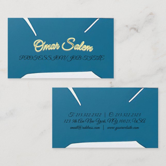 "Utforma ett lyxt och attraktivt affärskort" Visitkort (Fram/baksida)