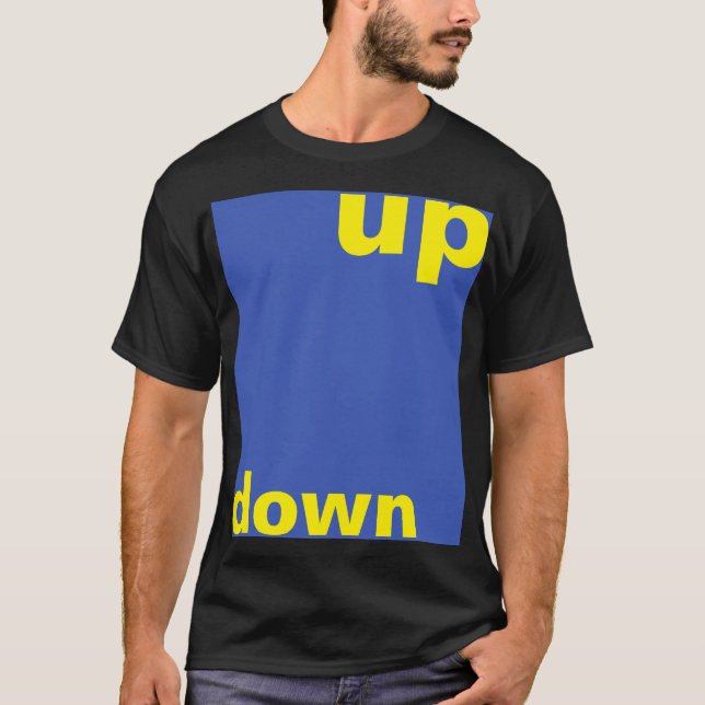 Utforma helt enkelt "rektangeln blå uppåt" + din i tee shirt (Framsida)