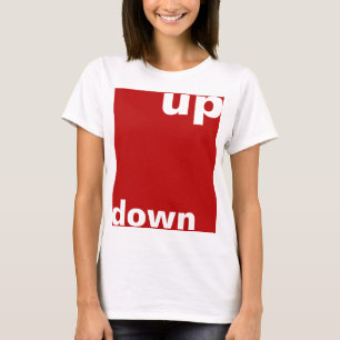 Utforma helt enkelt "rektangeln röd uppåt" + din i tee shirt