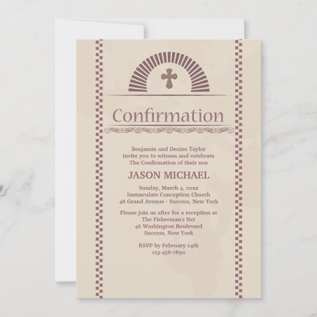 Utforma inbjudan till spritbekräftelse (Framsida)