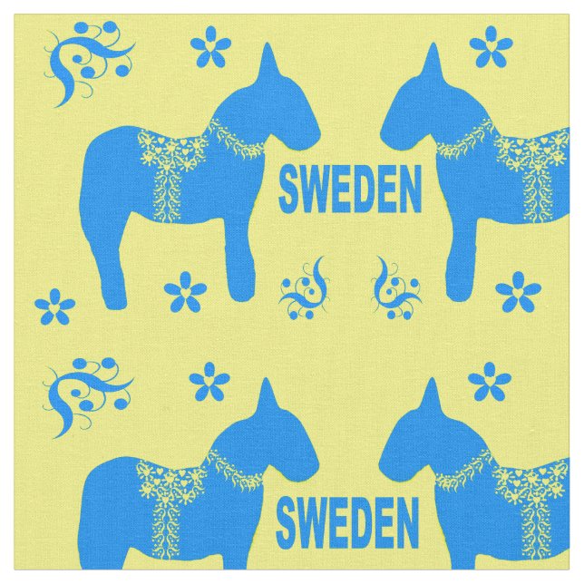 utforma inslag för Sverigens symboler Tyg (Närbild)