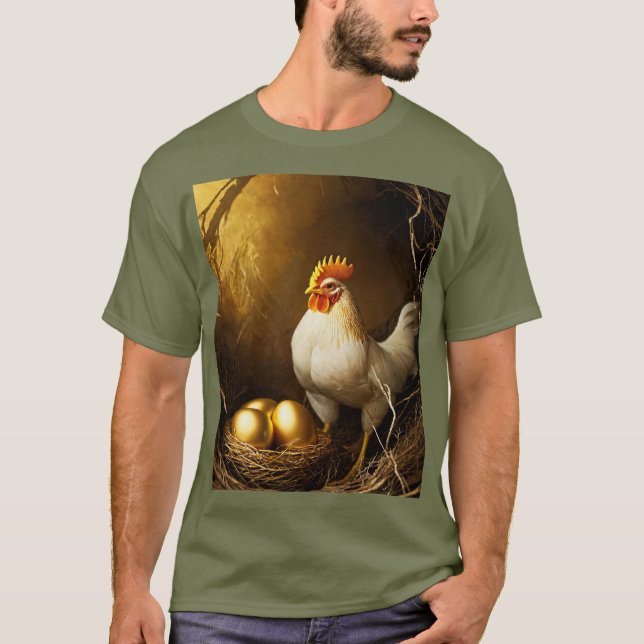 Utforma oliv grönt T-shirt (Framsida)
