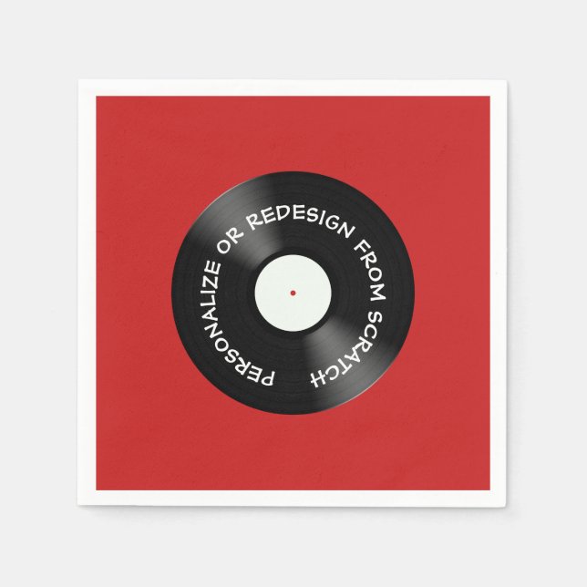 Utforma om från friställda eller anpassa - pappersservett (Framsidan)