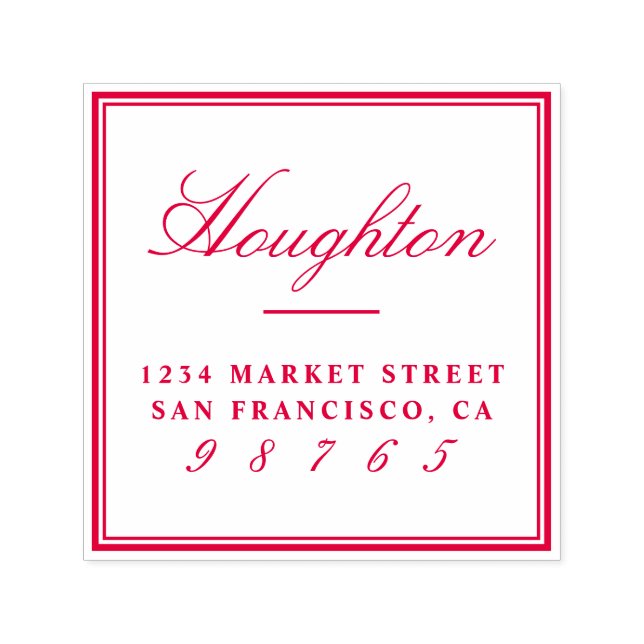 Utforma Returadressen för din egen Anpassningsbar- Självfärgande Stämpel (Design)