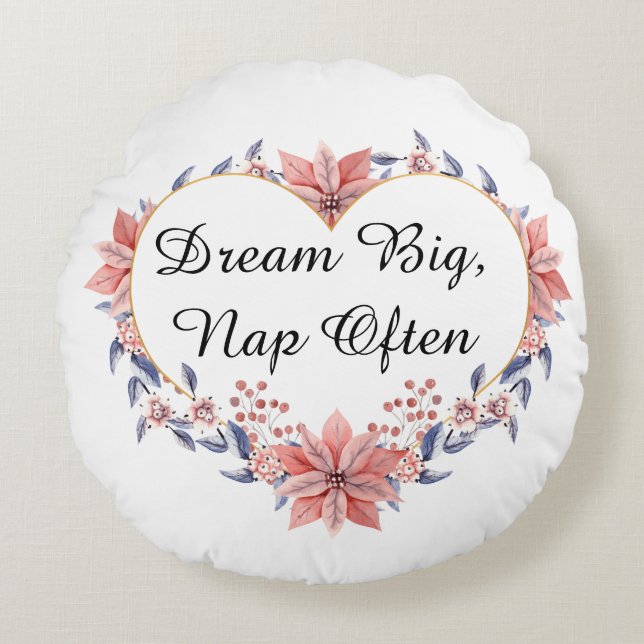 Utforma Snyggten för anpassningsbar Rund fyllning  Kudde (Framsidan)