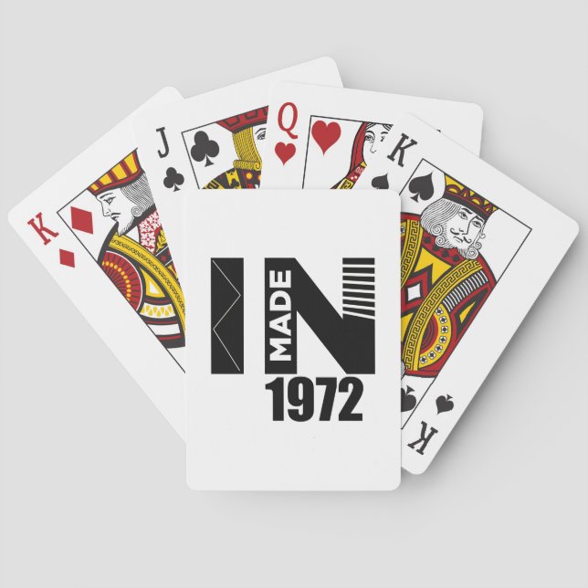Utformad 1972 casinokort (Baksidan)