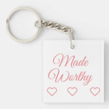 Utformad värdig akrylnyckelkedja