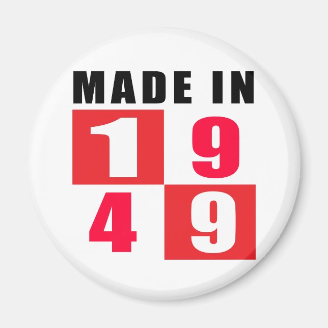 Utformade 1949 magnet (Framsidan)