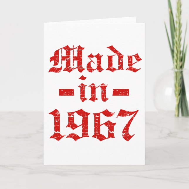 Utformade 1967 kort (Framsida)