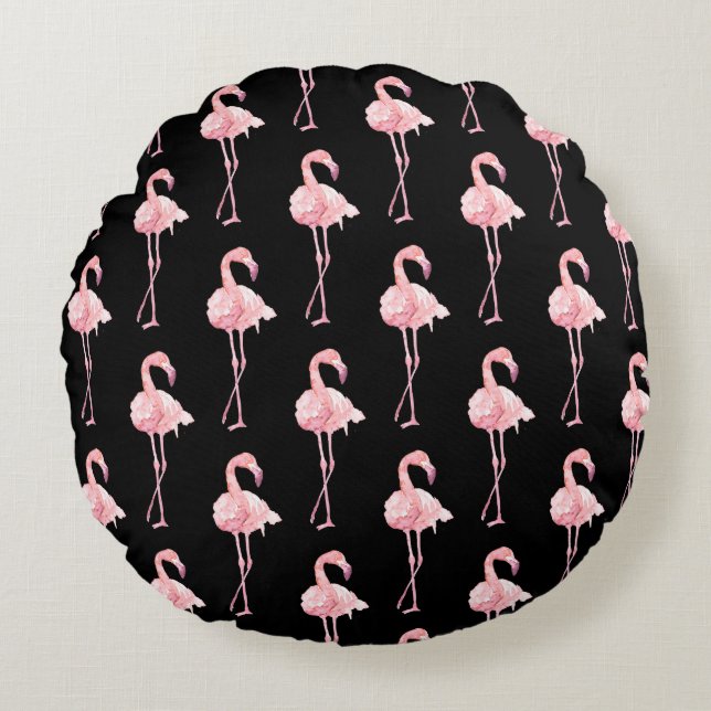 Utformning 2 för upphandlings-Flamingo-serien Rund Kudde (Framsidan)