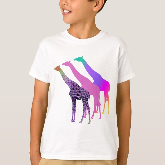 Utformning 5 för tre Giraffes Tee Shirt (Framsida)